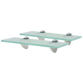vidaXL 3051518 - Floating Shelves 2 pcs Glass 30x20 cm 8 mm