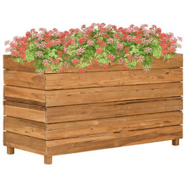 vidaXL 47425 - Raised Bed 100x40x55 cm Recycled Teak Wood and Steel