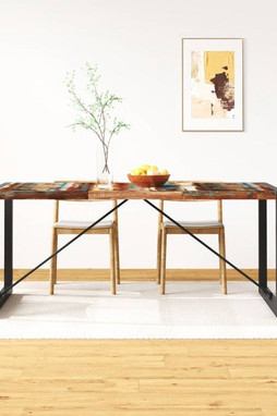 vidaXL 243999 - Table à manger Bois de récupération massif 180 cm
