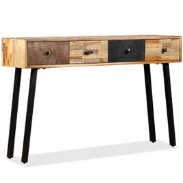 vidaXL 245403 - Console Table Solid Reclaimed Teak 120x30x76 cm