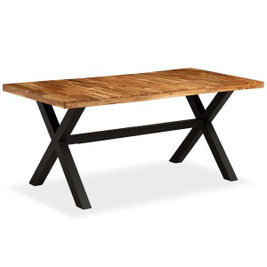 vidaXL 245640 - Dining Table Solid Acacia and Mango Wood 180x90x76 cm