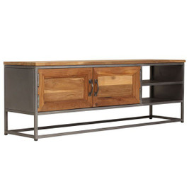 vidaXL 246281 - TV Cabinet Recycled Teak and Steel 120x30x40 cm