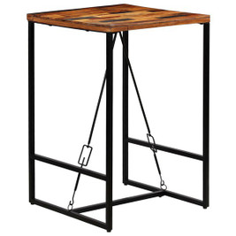 vidaXL 246288 - Bar Table Solid Reclaimed Wood 70x70x106 cm