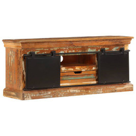 vidaXL 247328 - TV Cabinet 110x30x45 cm Solid Reclaimed Wood