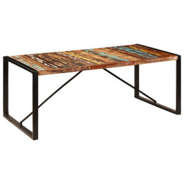 vidaXL 247412 - Dining Table 200x100x75 cm Solid Reclaimed Wood
