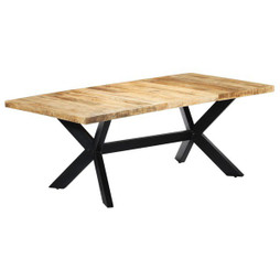 vidaXL 247427 - Table de salle à manger 200x100x75 cm Bois de manguier solide