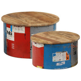 vidaXL 247576 - Tables basses 2 pcs Bois solide de manguier