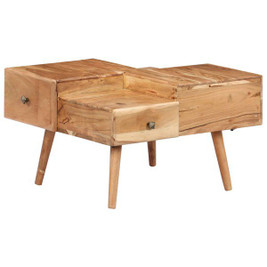 vidaXL 247687 - Table basse 70x60x42 cm Bois solide d'acacia