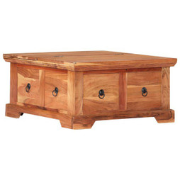 vidaXL 247723 - Table basse 66x70x35 cm Bois solide dacacia