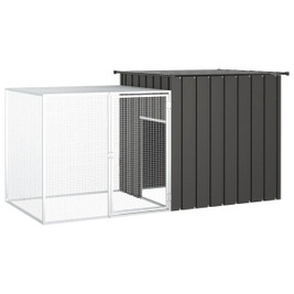 vidaXL 3155527 - Rabbit Cage 200x91x100 cm Galvanised Steel
