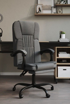 vidaXL 349760 - Reclining Office Chair Dark Fabric