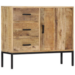 vidaXL 247969 - Buffet 88x30x71 cm Bois de manguier massif
