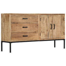 vidaXL 249857 - Sideboard 140x35x75 cm Solid Mango Wood
