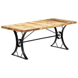 vidaXL 282766 - Dining Table 180x90x76 cm Solid Mango Wood