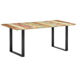 vidaXL 285830 - Dining Table 180x90x76 cm Solid Reclaimed Wood