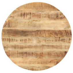 vidaXL 286004 - Table Top Solid Mango Wood Round 25-27 mm 40 cm