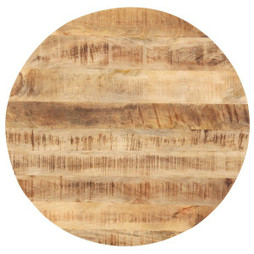 vidaXL 286006 - Table Top Solid Mango Wood Round 25-27 mm 60 cm