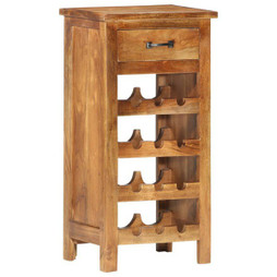 vidaXL 287482 - Wine Cabinet 40x30x80 cm Solid Acacia Wood