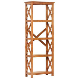 vidaXL 289625 - Bookshelf 60x30x160 cm Solid Acacia Wood Honey Finish