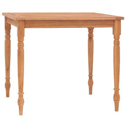 vidaXL 316031 - Batavia Table 85x85x75 cm Solid Teak Wood