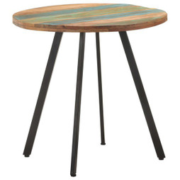 vidaXL 320484 - Dining Table 80 cm Solid Reclaimed Wood