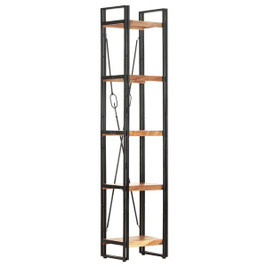 vidaXL 320611 - 5-Tier Bookcase 40x30x180 cm Solid Acacia Wood