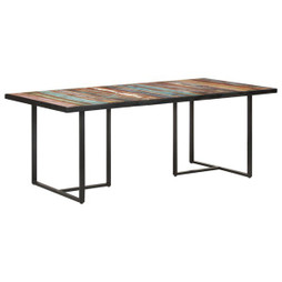 vidaXL 320698 - Table de salle à manger 200 cm Bois de récupération massif