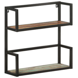 vidaXL 321077 - Wall Shelf 60x20x60 cm Solid Reclaimed Wood