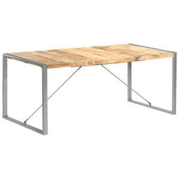 vidaXL 321564 - Table à manger 180x90x75 cm bois de manguier massif brut