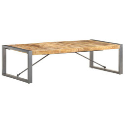 vidaXL 321587 - Table basse 140x70x40 cm Bois de manguier brut