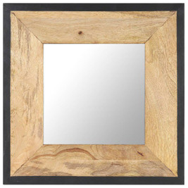 vidaXL 321629 - Miroir 50x50 cm Bois de manguier massif