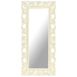 vidaXL 321643 - Miroir sculpté à la main 110x50cm Bois de manguier massif