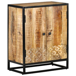 vidaXL 321712 - Buffet sculpté à la main 60x35x75 cm Bois de manguier massif