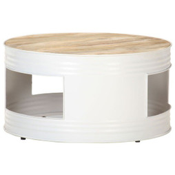 vidaXL 321932 - Table basse 68x68x36 cm Bois de manguier solide
