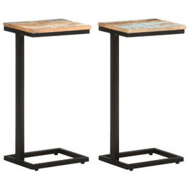 vidaXL 321972 - Side Tables 2 pcs 31.5x24.5x64.5 cm Solid Reclaimed Wood