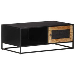 vidaXL 323149 - Table basse 90x50x35 cm Bois de manguier brut