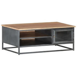 vidaXL 323500 - Table basse 90x50x35 cm Bois dacacia massif