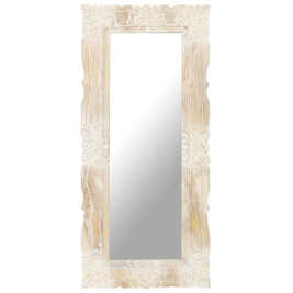 vidaXL 321634 - Miroir 110x50 cm Bois de manguier massif