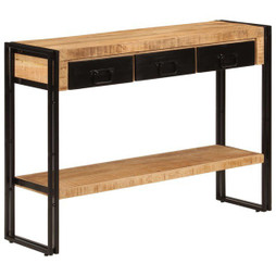 vidaXL 348159 - Table console 110x30x76 cm Bois de manguier solide