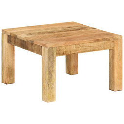 vidaXL 350321 - Table basse 55x55x35 cm Bois de manguier massif