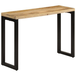 vidaXL 353909 - Table console 110x35x76 cm bois de manguier massif brut