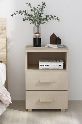 vidaXL 340412 - Bedside Cabinet HAMAR Honey 40x35x62 cm Solid Wood Pine