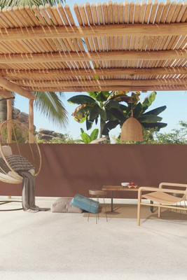 vidaXL 317951 - Auvent latéral rétractable de patio 117x600 cm Marron