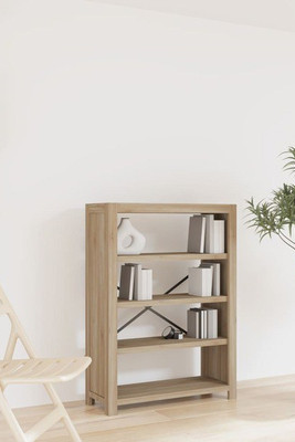 vidaXL 345085 - 4-Tier Bookcase 80x30x110 cm Solid Wood Acacia