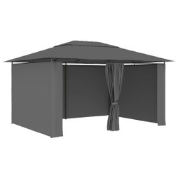 vidaXL 47960 - Tonnelle de jardin avec rideaux 4 x 3 m