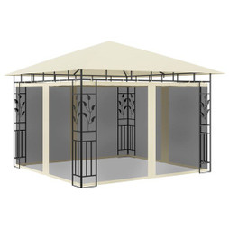 vidaXL 47969 - Belvédère avec moustiquaire 3x3x2,73 m 180 g/m²