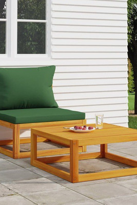 vidaXL 360019 - 2 Piece Garden Sofa Set with Cushions Solid Wood Acacia