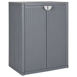 vidaXL 364062 - Garden Storage Cabinet 65x45x88 cm PP Rattan