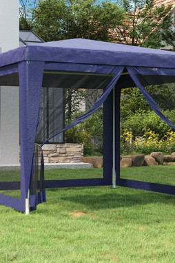 vidaXL 319227 - Party Tent with 4 Mesh Sidewalls 3x3 m HDPE