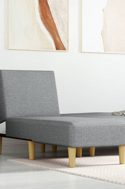 vidaXL 352798 - Chaise Longue Light Fabric